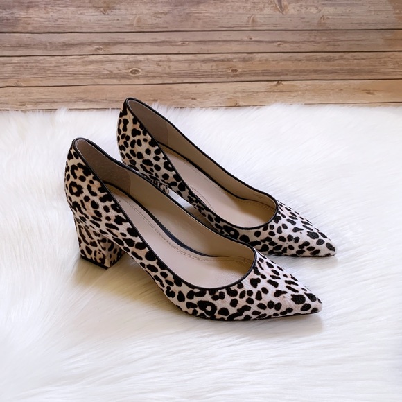 Marc Fisher Shoes - Marc Fisher Zalaly Leopard Print Calf Hair Pumps